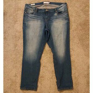 Torrid Jeans Womens Size 20 Blue Boyfriend Straight Stretch Denim Pants